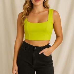 Show Me Your MuMu Neon Green Top